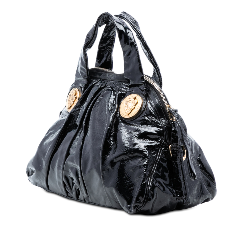 Pre-Loved Gucci Large Patent Hysteria Satchel - Picture 2 of 7